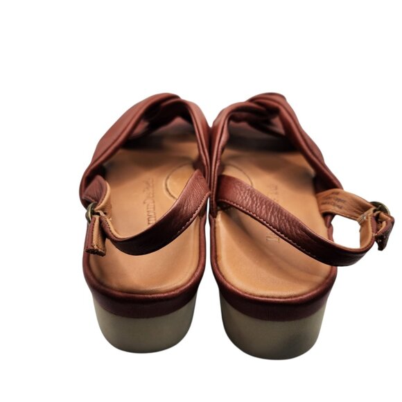 L'Amour Des Pieds Amiens Sandals Brandy Lamba Size 8.5 M Womens Brown - Picture 4 of 5